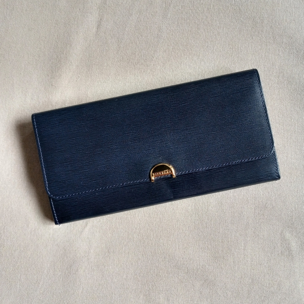 Givenchy Kiss Lock Navy Wallet